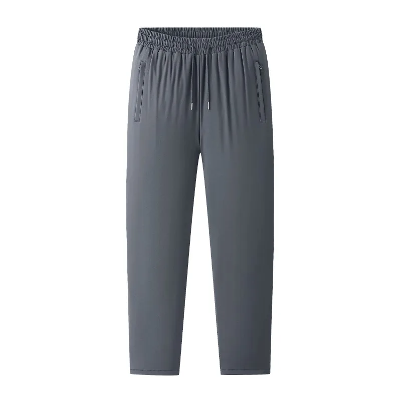 Mens Thick Winter Thermal Warm Joggers Pants Insulated Fleece Clothing with Pockets for Cold Weather, Ideal for Work Casual view 3