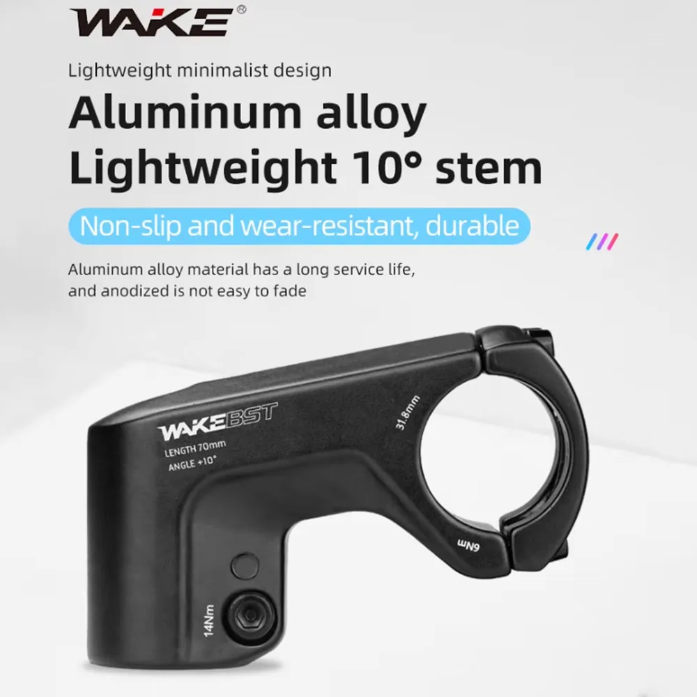 ويك دراجة هوائية جبلية الجذعية الناهض محول 10 درجة دراجة الملحقات 70 مللي متر ل MTB BMX الدراجات الطريق الدراجة