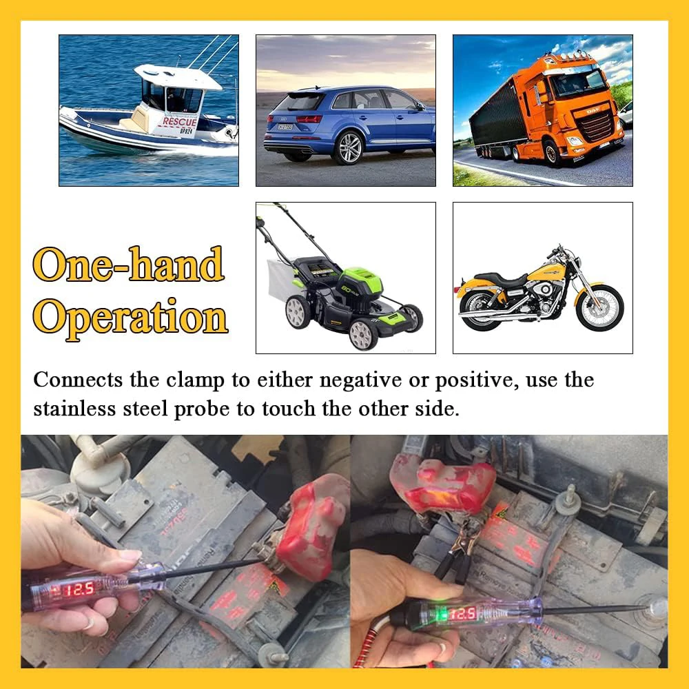 6V/12V/24V Auto-Schaltung tester Premium-Test Lichts onde Stift Glühbirne Diagnose werkzeug LKW Spannungs kreis tester Autore paratur – Detail 19