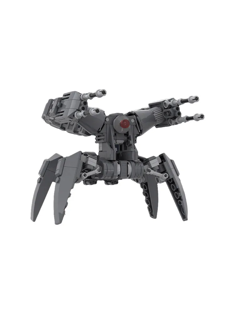 

Металлический боевой робот MOC, строительные блоки, дроид галактической войны с бластерной винтовкой, модель «сделай сам» космической войны для научно-фантастических болельщиков