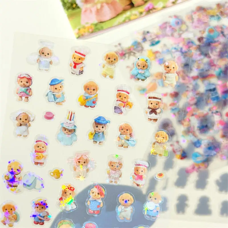 Cute Sylvanian Mini Cartoon Waterproof Kawaii Sticker Pack Anime Accessories for Boys and Girls Christmas High Quality Gifts