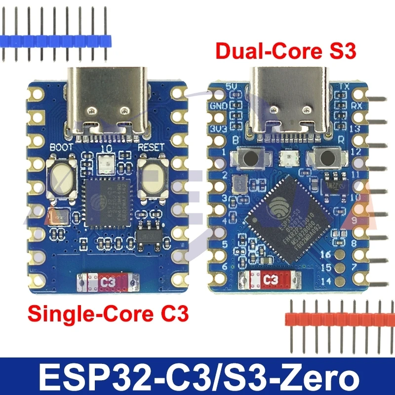 ESP32-C3-Zero ESP32-S3-Zero Mini Development Board WiFi Bluetooth Ultra-small Size ESP32 C3 S3 ESP 32