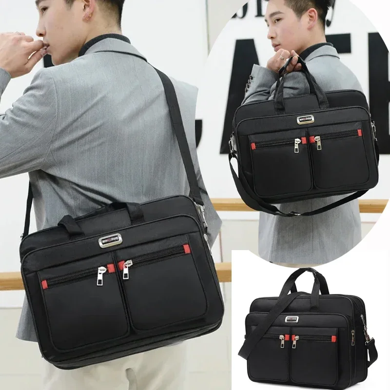 Für 15,6 Zoll Laptop Taschen Einfache Tote Männer Business Aktentasche Handtasche Große Kapazität Schulter Taschen Reise Notebook Messenger Tasche