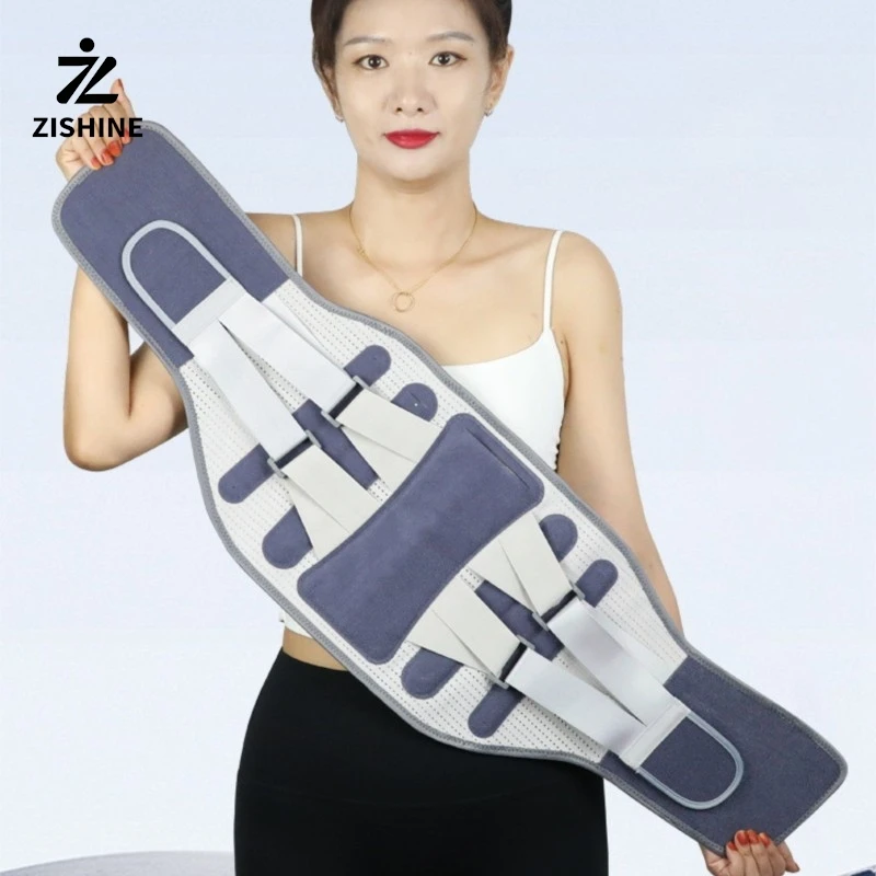 Steel Plate Back Brace - Ergonomic Waist Support Belt for Lower Back Pain Relief, Sciatica & Scoliosis-Adjustable Unisex Design