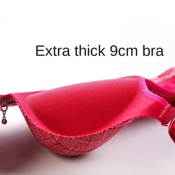 Underwear Suit Single Piece Ultra-thick 8cm Bra for Women Thickened 9cm Ultra-thick Small Chest Sexy Upper Flat Chest