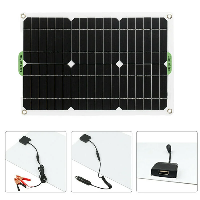 

AB46-2X 180W Solar Panel Kit 12V Battery Charger With 50A Controller For Caravan Boat RV