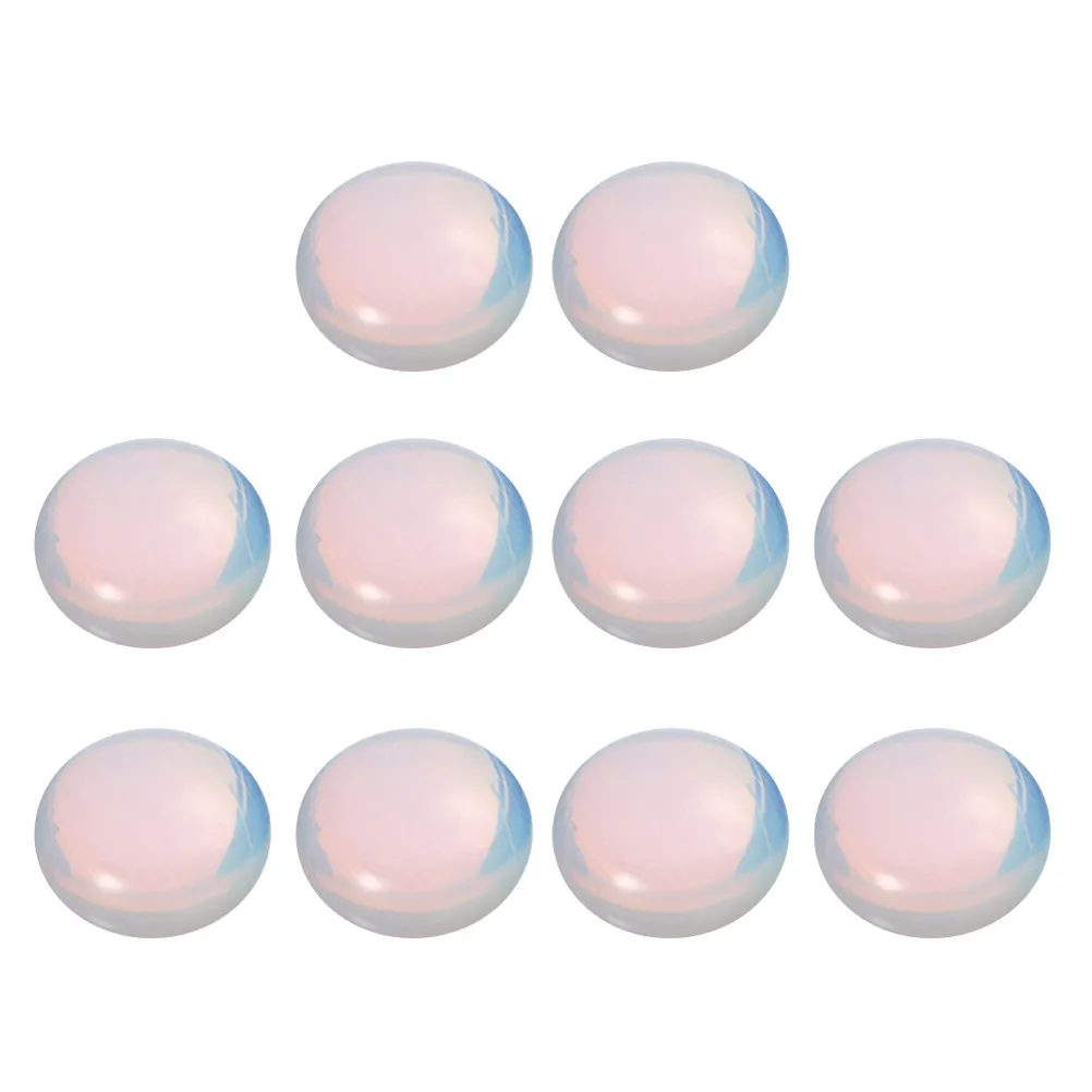 

10 шт. опаловых кабошонов из натурального камня для изготовления ювелирных изделий, подвесок, шармов, рукоделия, 4 мм, с плоским дном