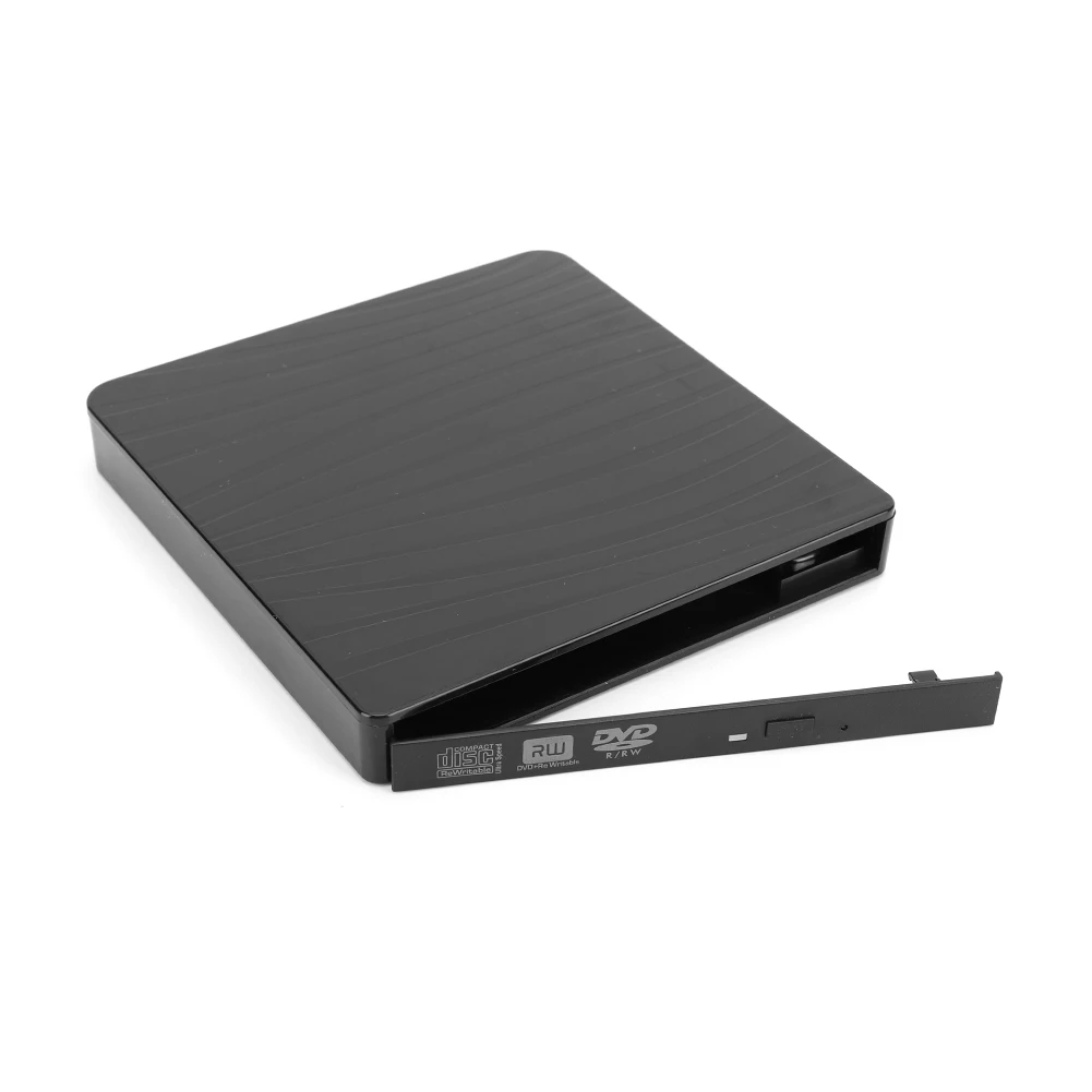 

Drive External Optical USB 3.0/Type-C with Dual Head Power Cord External Case Non-Slip Mat Striped for Netbook Hard Disk Player
