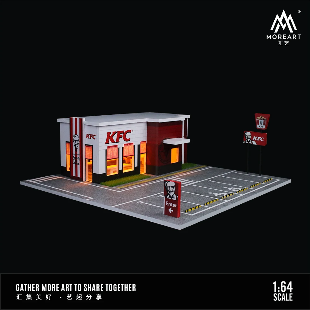 MoreArt 1:64 Restaurant Shop Assembling Scene Scene Model