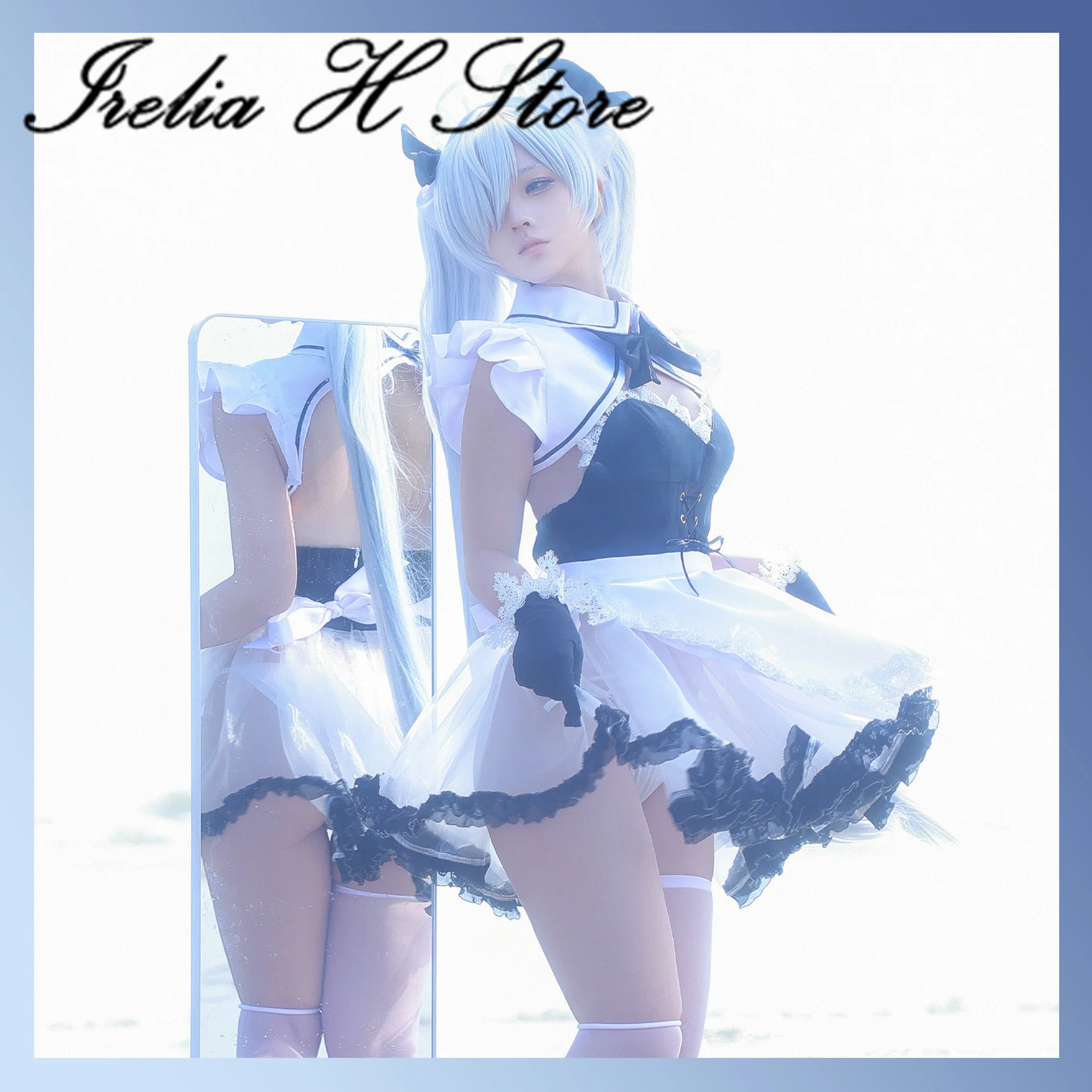 

Pre sale Irelia H Store Anime Nik Cinderella ke Cosplay Costume Cinderella Maid dresses female Halloween Costumes