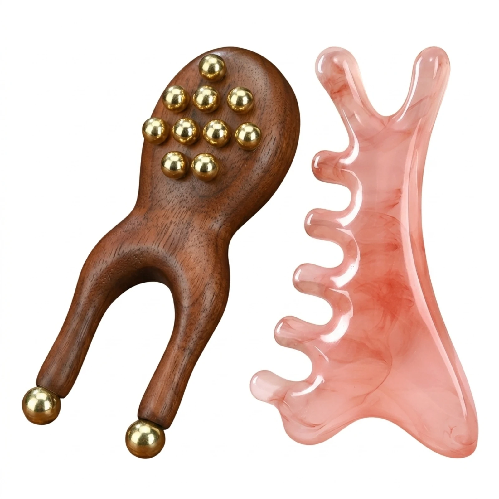 Wooden Gua Sha Tool, Scalp Comb Face & Head Massager for Salon Multi-Function Massage Tool for Head Face Neck Beauty Salon Use