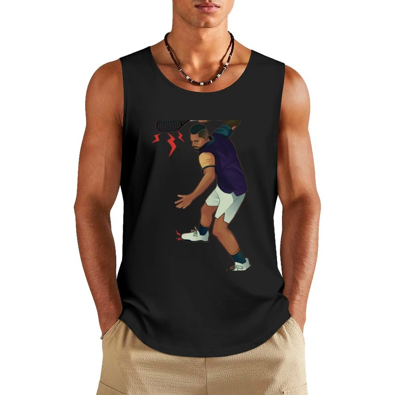 

Nick Kyrgios Tank Top summer clothes man 2025 mens designer clothes gym shirts