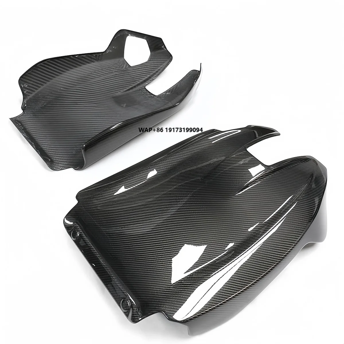For BMW-M2 G87 2020-IN Dry Carbon Fiber Front Seat Back Cover 2pcs Shell Interior Trims Replacement Decoration Parts