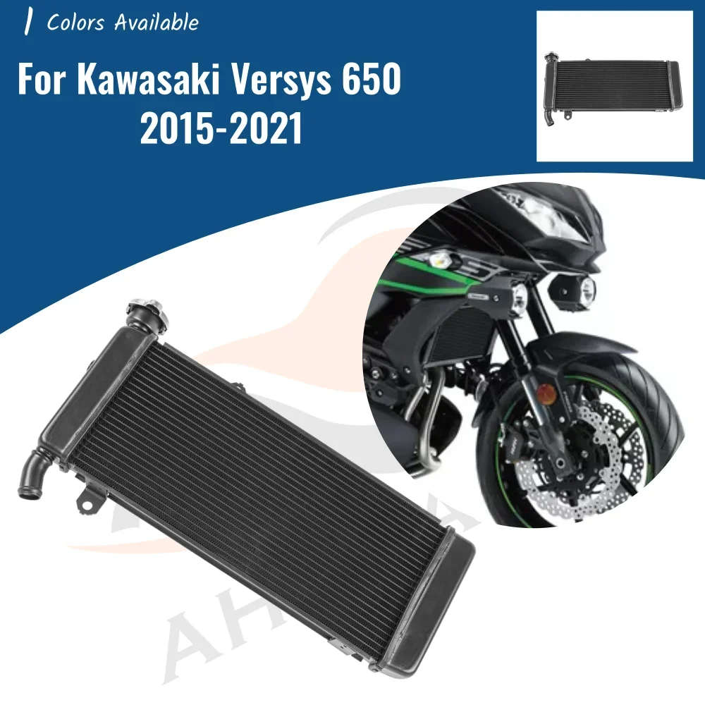 

Motorcycle Replacement Radiator for Kawasaki Versys 650 2015-2024 2017 2018 2019 Oil Cooler Engine Cooling Water Tank Accessorie