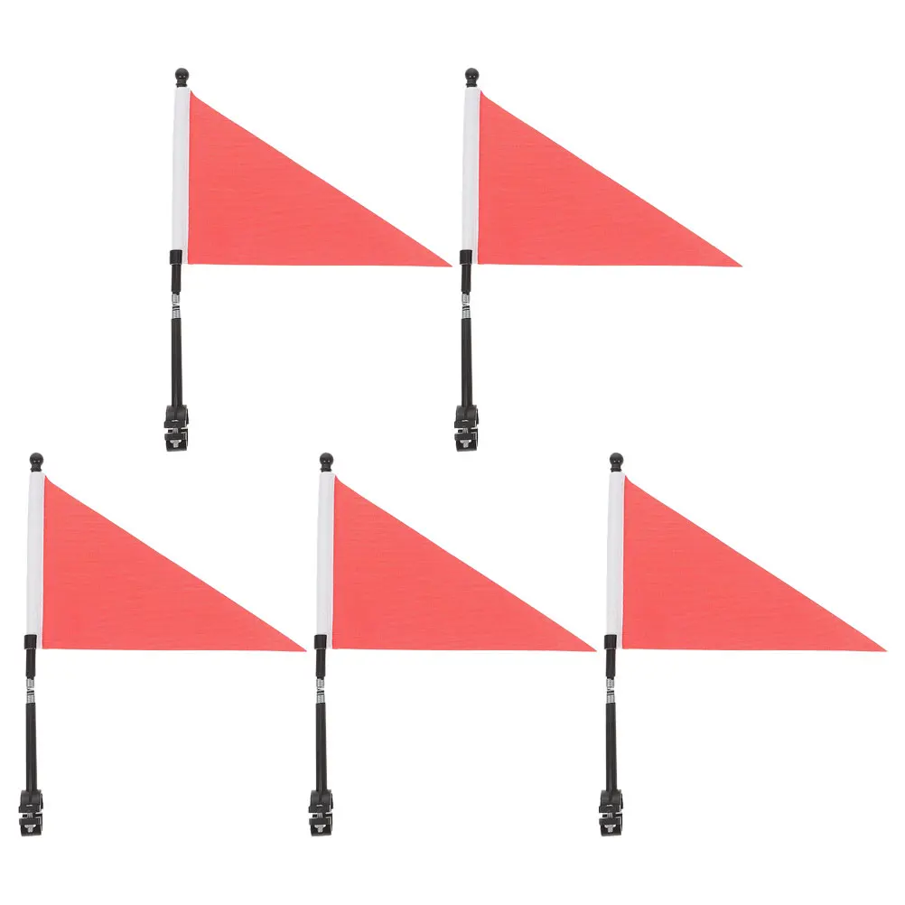 

Bicycle Flag 5 Sets Kids Bike H Warning Safety Cycling Accessories Durable Waterproof Easy Clean Portable Decor Bike