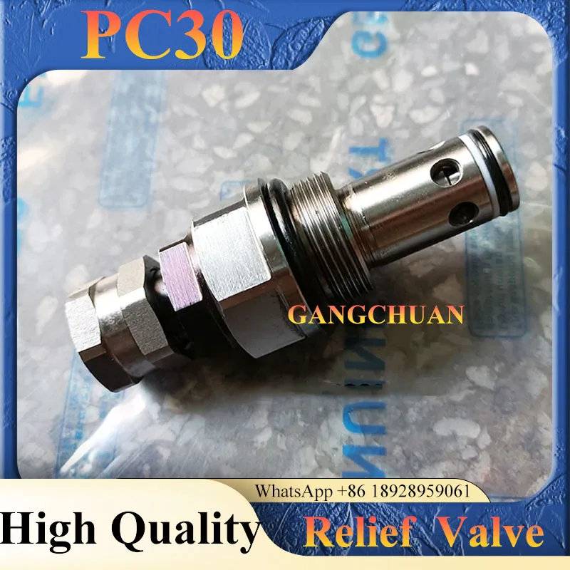 

Excavator Main Relief Valve PC30 PC35 PC40 PC45 for Komatsu High Quality Excavator Excavator Parts