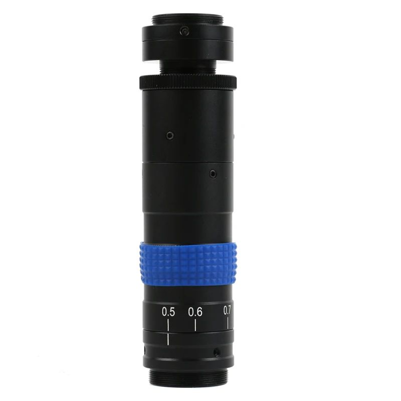 HD 0.7-4.5X Zoom Optical Parfocal Lens Industry Microscope HDMI USB VGA Type-c Video Microscopy Camera Monocular Objective Lens