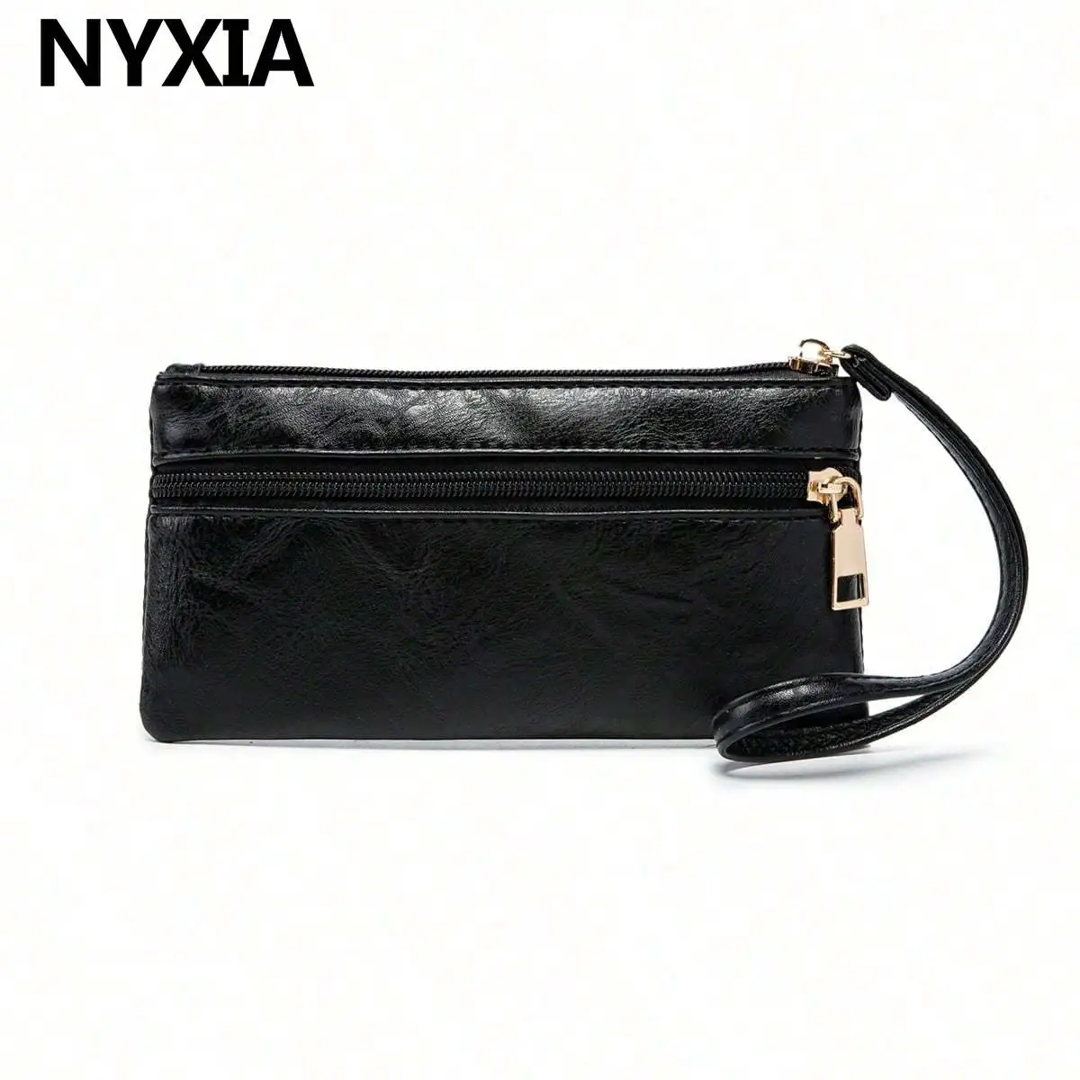 1pc Women's Waterproof Dual Zipper Coin Purse Lightweight Card Holder for Daily Use Fashion Solid Color Small Gift Slim Wallet