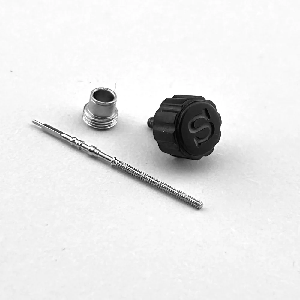 Einschraubbares GMT-Tauchergehäuse, silberne Krone, Ersatz-Uhrenkrone, keine „S“-Gravur und mit eingraviertem „S“, passend für NH34 NH35 NH36 Uhrwerke. – Detail 11