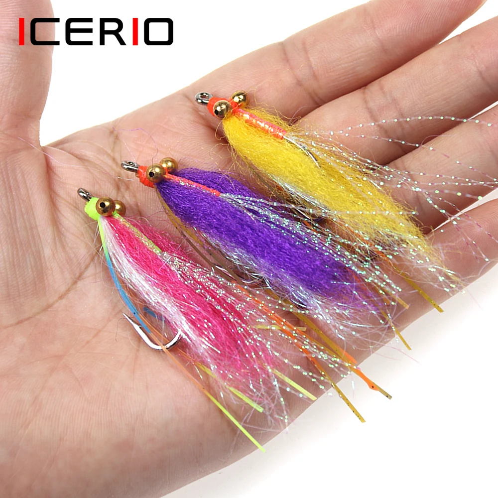 ICERIO Crazy Charlie Chainbead Eyes – Hundimiento rápido para Bonefish y Tarpon