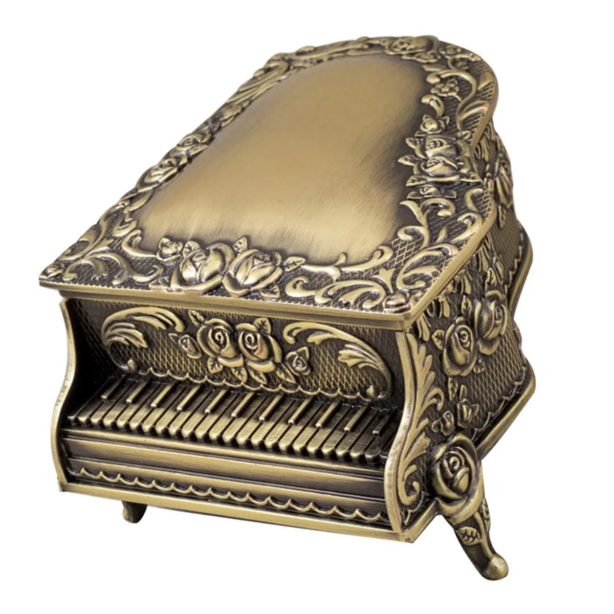 

Piano Jewelry Box Vintage Trinket Storage Box Creative Jewelry Container Desktop Decoration Home Ornament