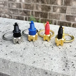 Creative PDC Gear Drill Bit Keychain Fashion Metal Men's Waist Hanging Car Keyring Oil Workers Souvenir Gift