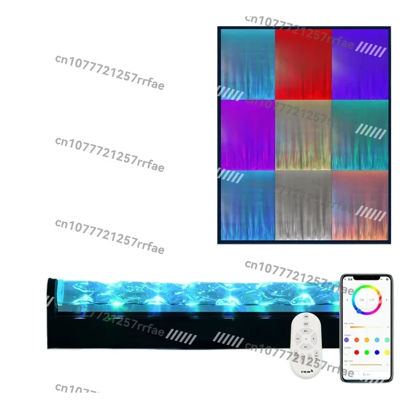 

3d Dynamic Water Wave Lamp Outdoor Waterproof Wall Wash Light Living Room