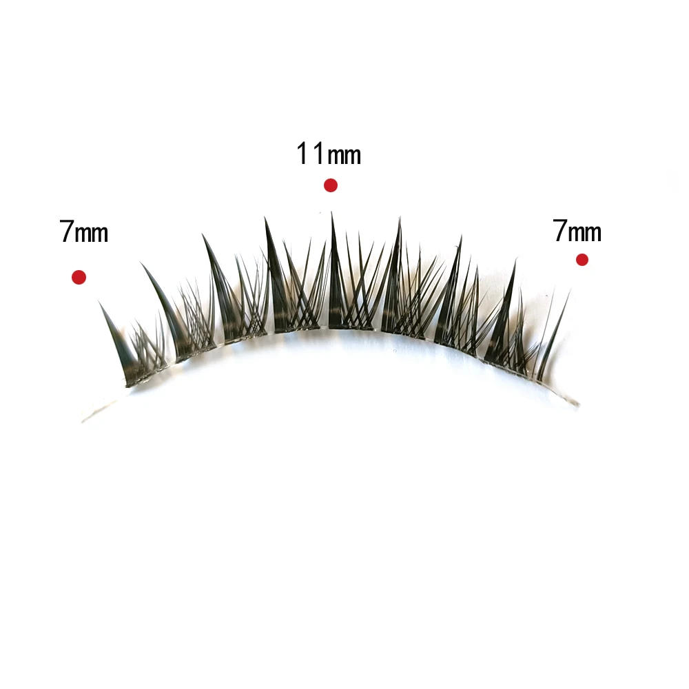 5 Pairs Natural Air False Eyelashes Cos Fairy Japanese Eyelashes Handmade Transparent Terrier Thick Curling Eyelash Makeup Tools