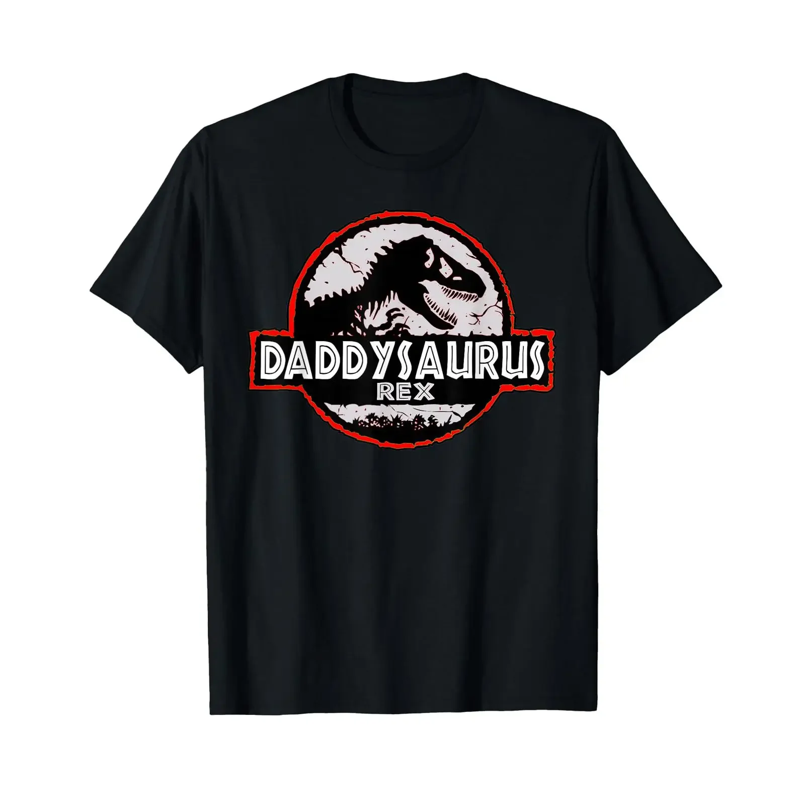 Футболка с изображением динозавра Daddysaurus Rex ко Дню отца, забавная идея для папы, винтажная, мягкая, удобная, повседневная, модная, мужская.