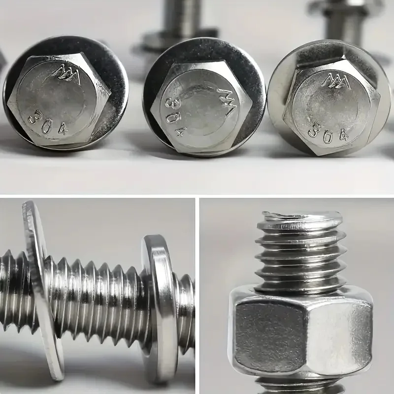 

240pcs Stainless Steel Hex Bolt & Nut Set - Durable, Corrosion-Resistant with M4 & M5 Sizes for Versatile Use