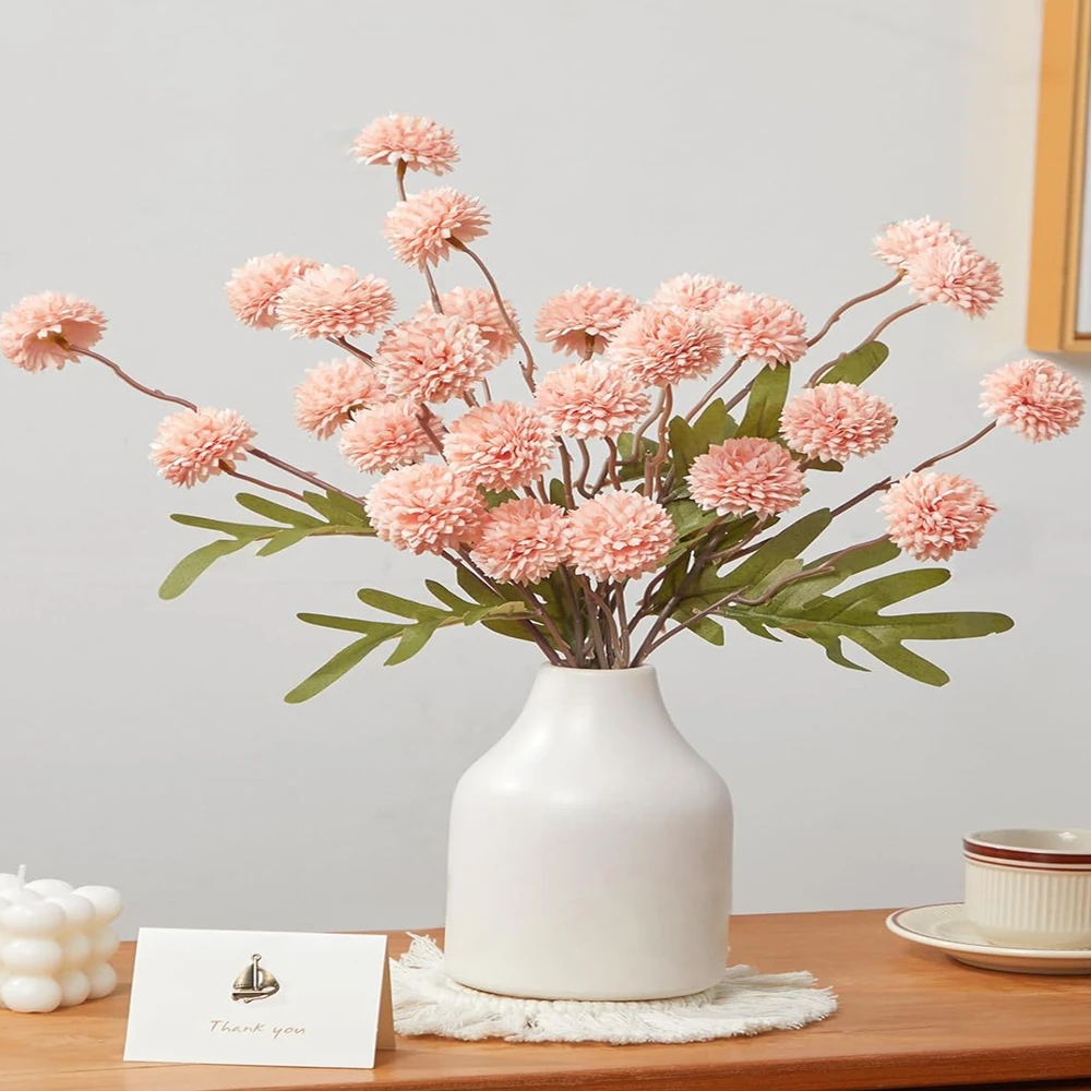 Fleurs artificielles boule de soie chrysanthème maison salle mariage nuptiale Bouquet Decora Festival broche jardin YardDIY cadeau boîte à bonbons