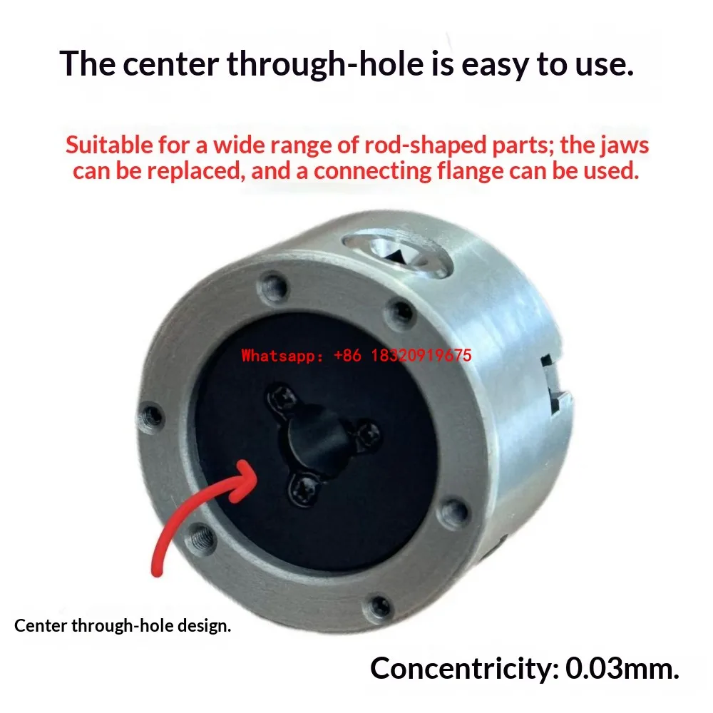 Cyclmotion CNC Motor Flange and Adapter Plate for 80/100/125/130mm 3-Jaw or 4-Jaw Chucks (Motor Shaft Connection)
