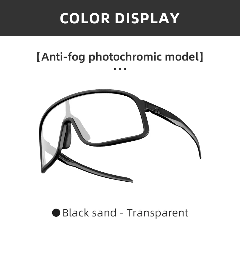 ROCKBROS rad brille leichte polarisierte photochrome brille UV400 sonnenschutz HD-Ansicht großer rahmen MTB fahrrad brille – Detail 12