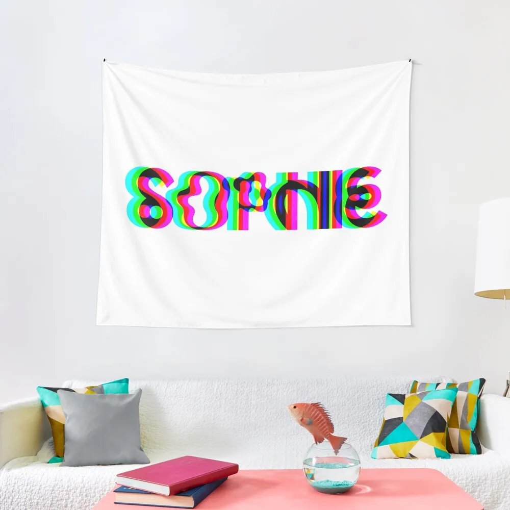 SOPHIE XEON CYMK RGB LOGO Tapestry Aesthetic Room Decors Decoration Bedroom House Decor Wall Decoration Tapestry