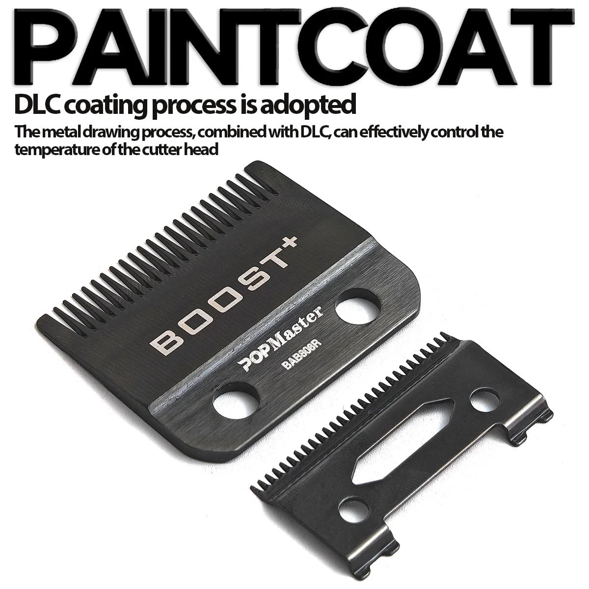 Cortadora de pelo inalámbrica eléctrica profesional DLC totalmente de acero, cuchilla BRDCLIP, cabezal de corte de repuesto, cuchillas de cortadora BOOST