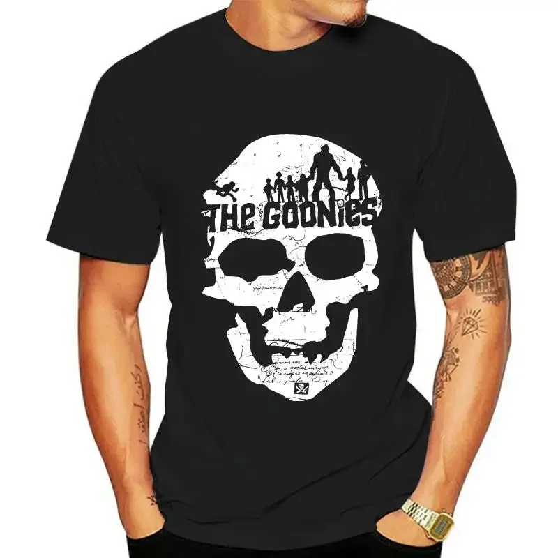 T-shirt The Goonies Skull Logo Maglia Uomo By Hybris New Arrival Male Tees Casual Boy T-shirt Tops Discounts