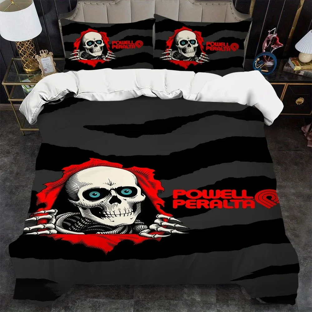 Conjunto de Capa de Edredom Fashion P-Powell P-Peralta, Macio e Confortável, 3 Peças, Ideal para Verão, Dormitórios Estudantis e Casa, Melhor para Bebês