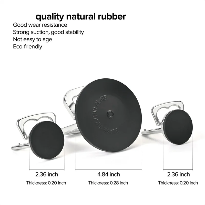 

3 PCS Dent Puller Car Dent Remover Dent Removal Kit Silver Glass Suction Cup Heavy Duty Aluminum Vacuum Plate Handle Holder