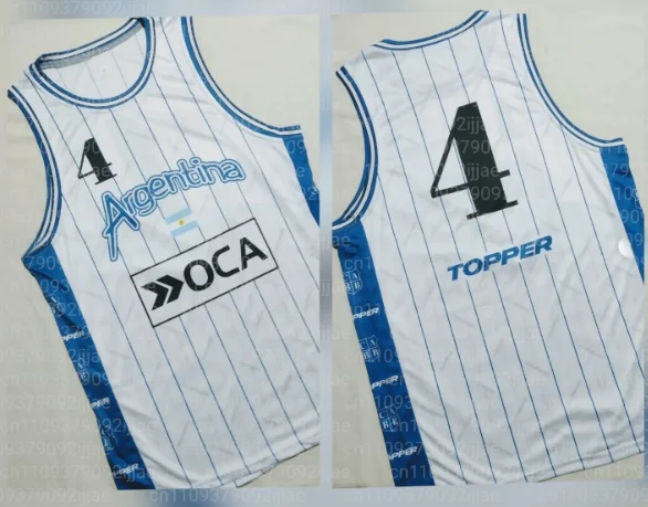 New Summer Parent Child Sports Competition Argentina Scola Ball Jacket Outdoor Sports Quick Drying Breathable Thin Tank Top view 3