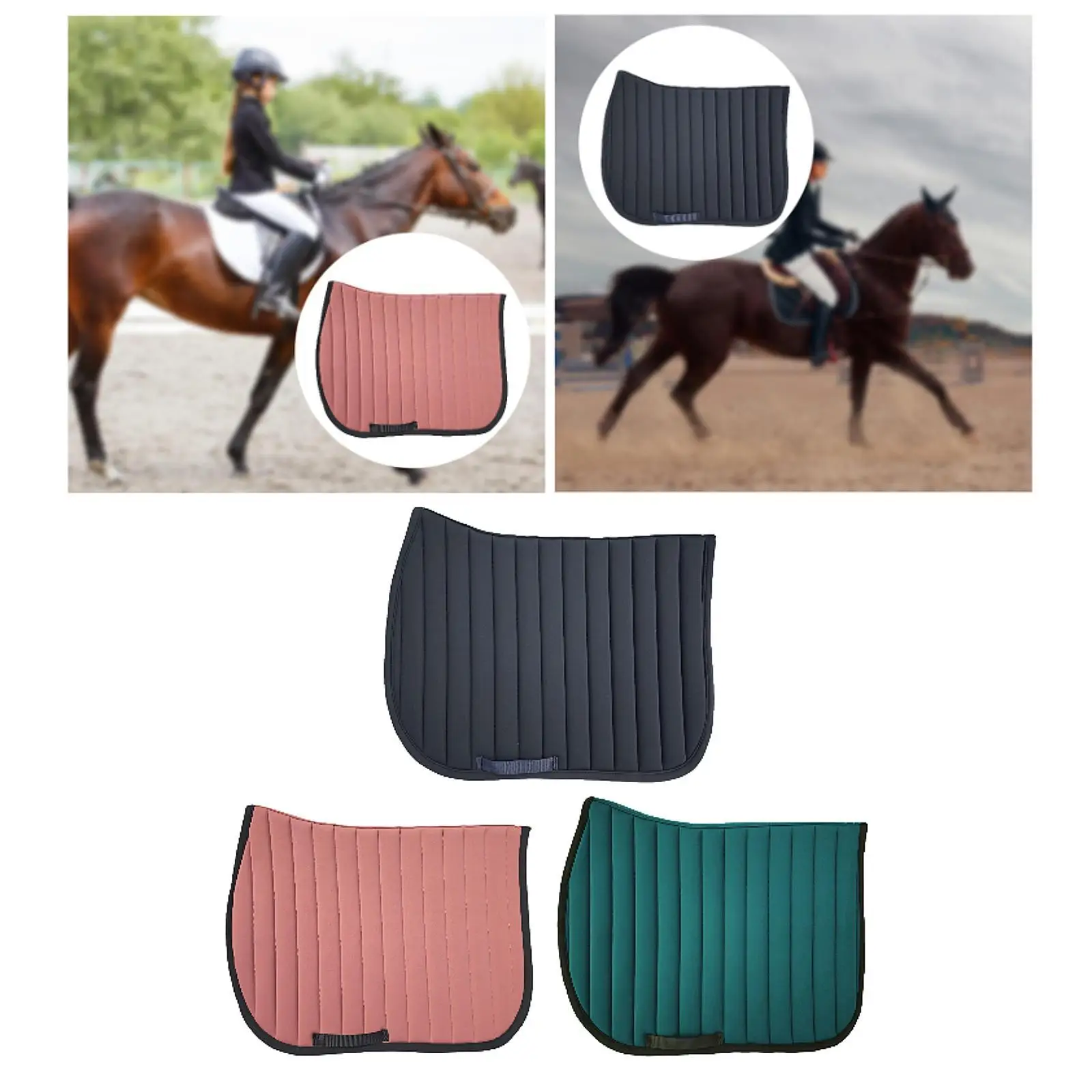 

Horse Saddle Pad Protector Cushion for Equestrian Equipment Training Sports