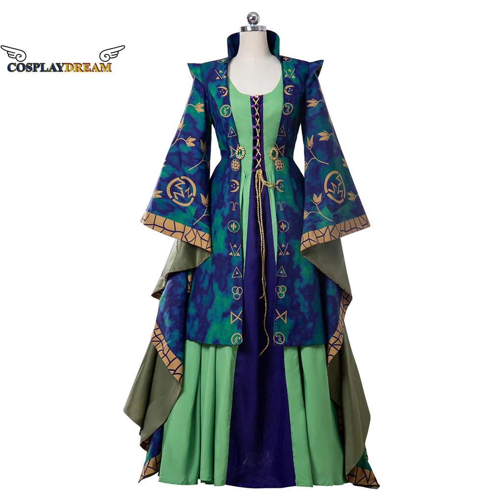 

Hocus Costume Winifred Sanderson Cosplay Costume Witch Dress Outfit Suit Uniform Halloween Carnival Costume