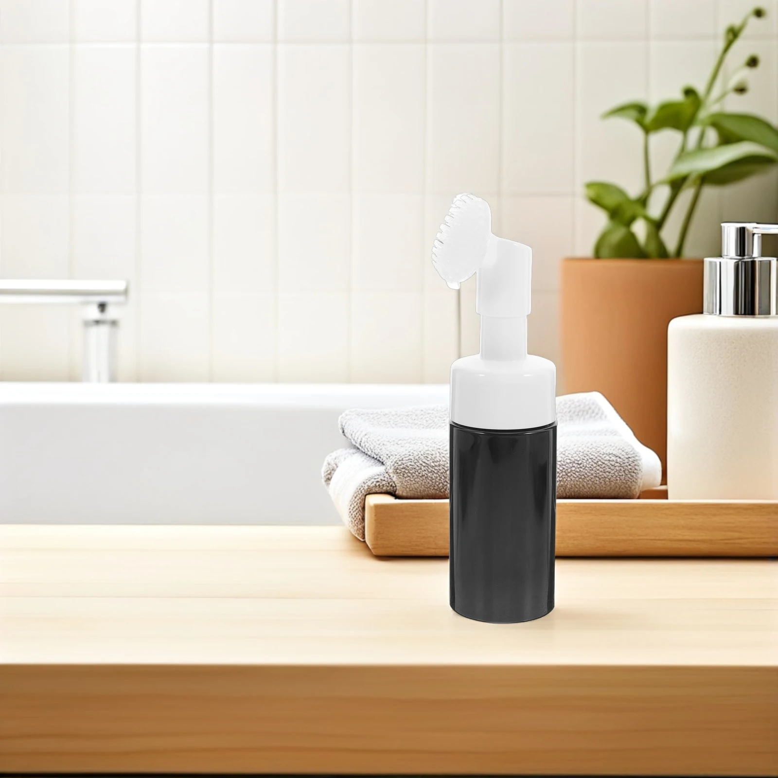 

Storage Box Empty Cleanser Bottle Detergent Facial Water Dispenser Mousse Pump Container Black Foam Travel