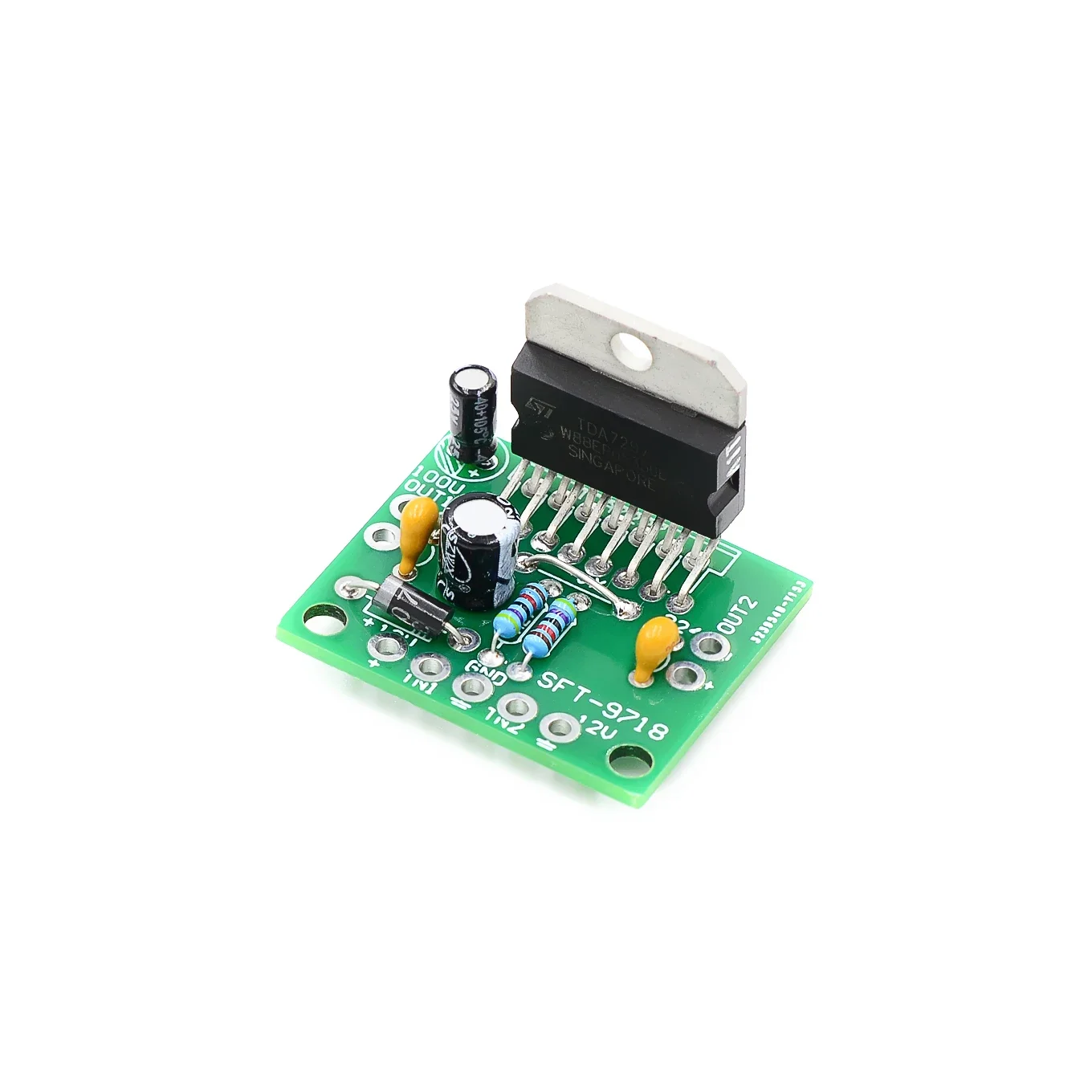 TDA7297 amplifier board spare parts dc 12v grade 2.0 dual audio encoding 15w electronic diy kit