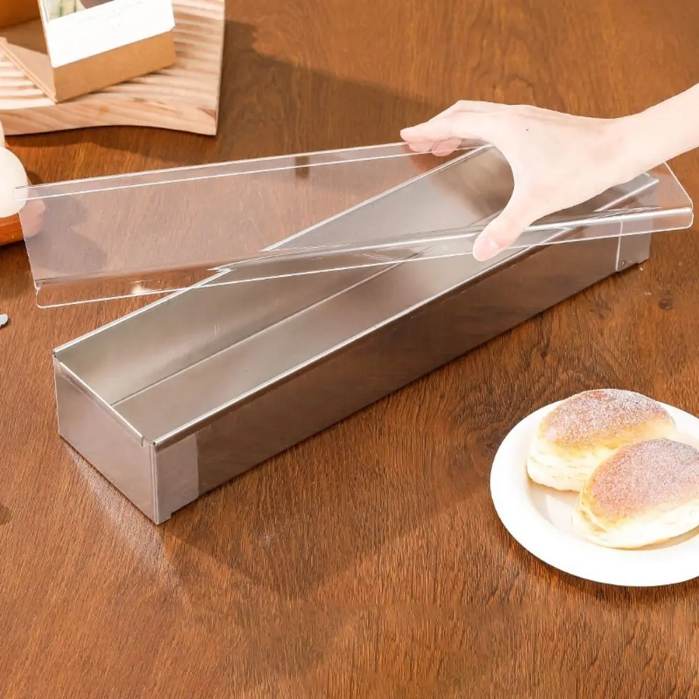 Moule de cuisson amovible Design Tiramisu gâteau moule en acier inoxydable antiadhésif pain moule rectangulaire bricolage Mousse moule boulangerie