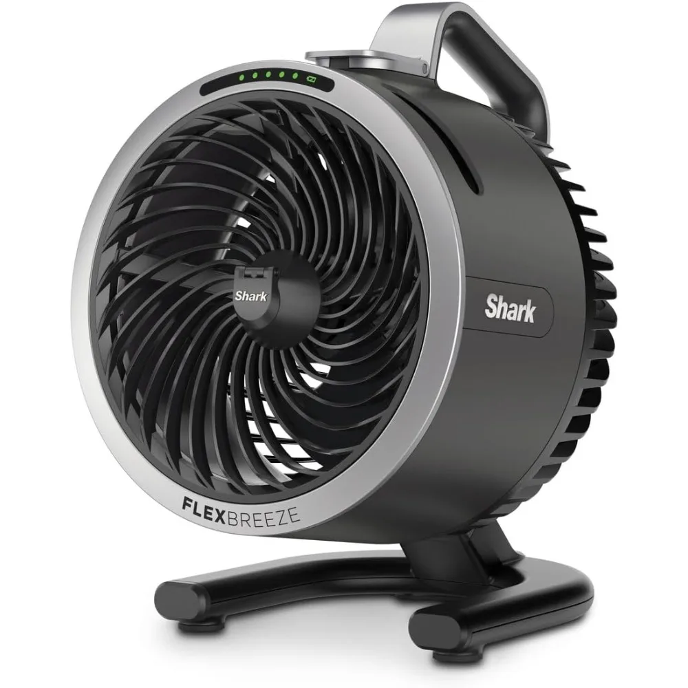 Potente ventilador silencioso portátil con nebulización, para interior y exterior, resistente, con o sin cable, pequeño y ligero