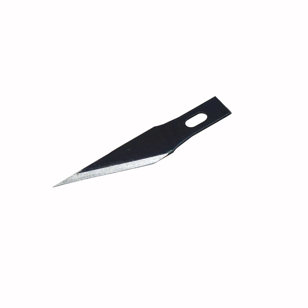20PCS NO.11 Klingen Schwarz Stahl Gravur Messer Klingen Holzbearbeitung Werkzeuge SK5 hohe scharfe Metall Klinge Stichel Handwerk Messer klinge – Detail 7