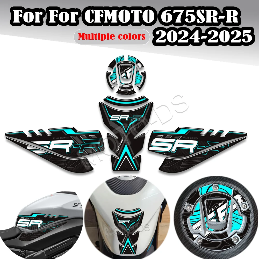 

675SR-R Motorcycle Stickers Fuel Tank Pad Protector Sticker Decals 2024 2025 ﻿For CFMOTO 675 SR R 675SR 2024 2025 675SRR