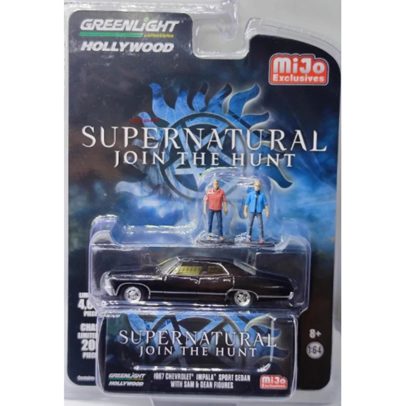 Greenlight Scala 1:64 Supernatural 1967 Impala di Chevrolet Sport Berlina Modello in lega Auto Classici Regalo souvenir per adulti Hobby e giocattoli