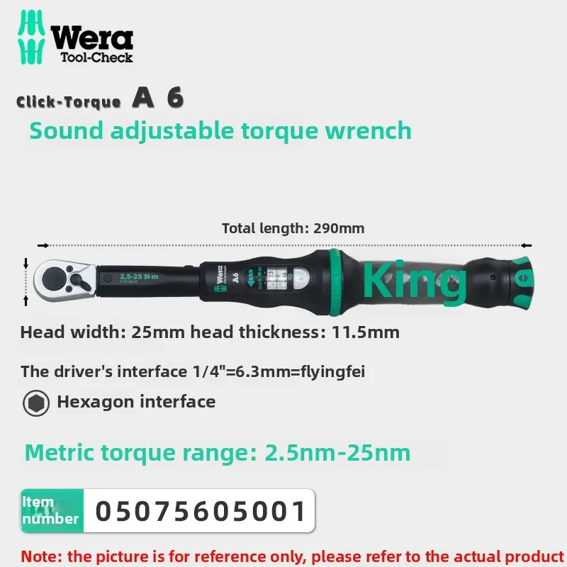 Kunci Torsi Wera Jerman 2,5-400Nm Ratchet Impor 7003C Presisi