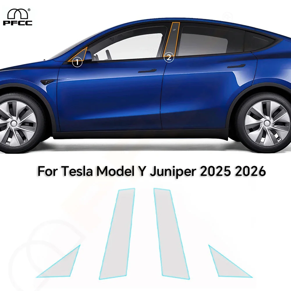 

For Tesla Model Y Juniper Model Y 2025 2026 TPU Headlight Rearview A B Pillows Door Handles Paint Protection Film PPF Clear Bra